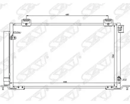 Радиатор кондиционера (конденсатор) SAT ST-TY25-394-0
