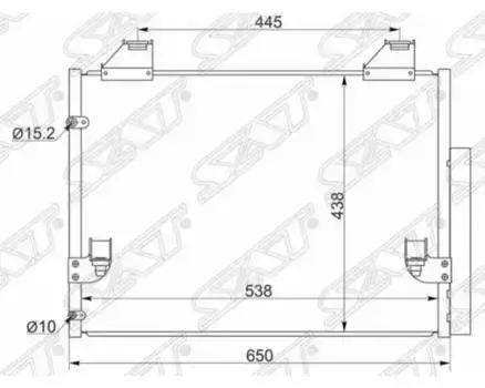 Радиатор кондиционера (конденсатор) SAT STTY963940