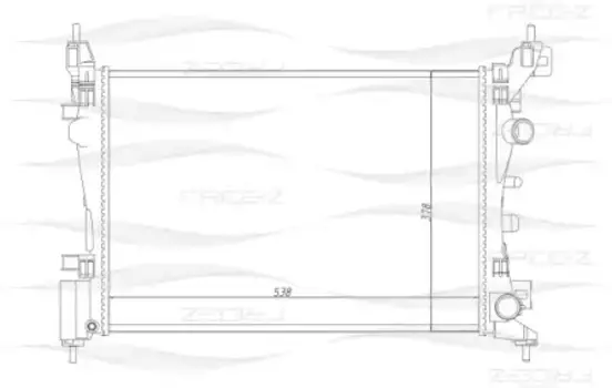 Радиатор системы охлаждения двигателя FREE-Z KK0144