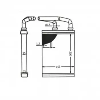 Радиатор отопителя AD RADIATORS HR-122C