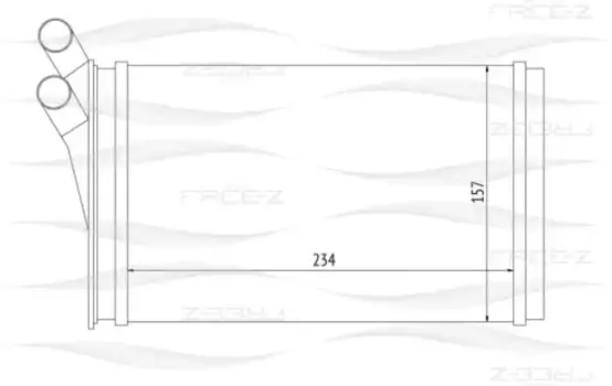радиатор отопителя!\ Audi 80/A4 86>