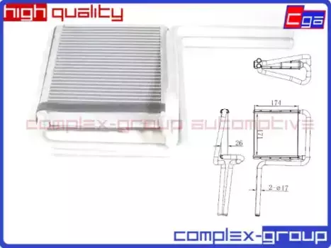 Радиатор отопителя CGA 13HCR1116RA