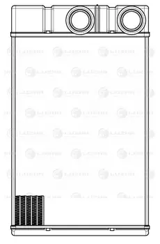 Радиатор печки LUZAR LRH 0551