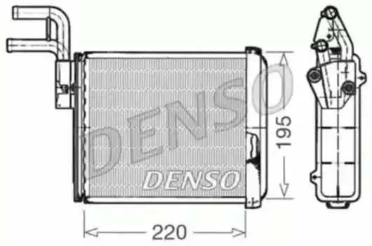 Радиатор отопителя DENSO DRR09032