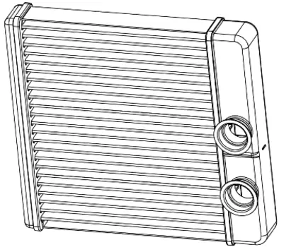 Радиатор печки LUZAR LRH 0194