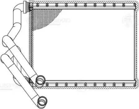 Радиатор отопителя LUZAR LRH 0850