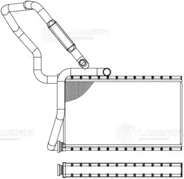 Радиатор отопителя LUZAR LRH 2312