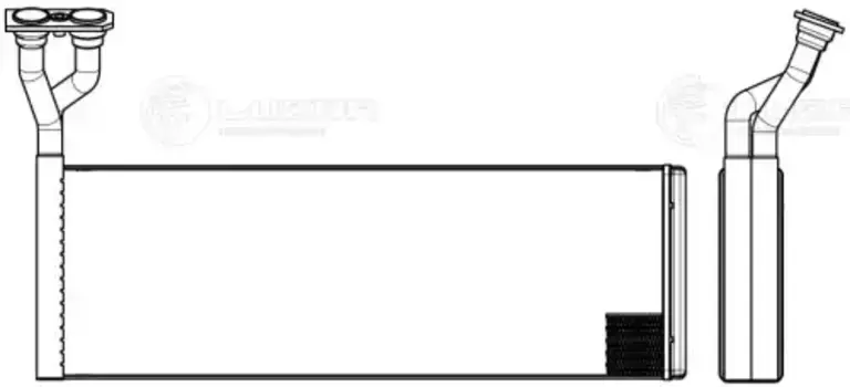 Радиатор отопителя LUZAR LRH 2804