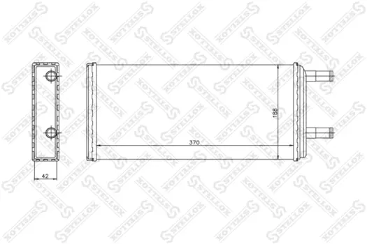 Радиатор печки STELLOX 10-35233-SX