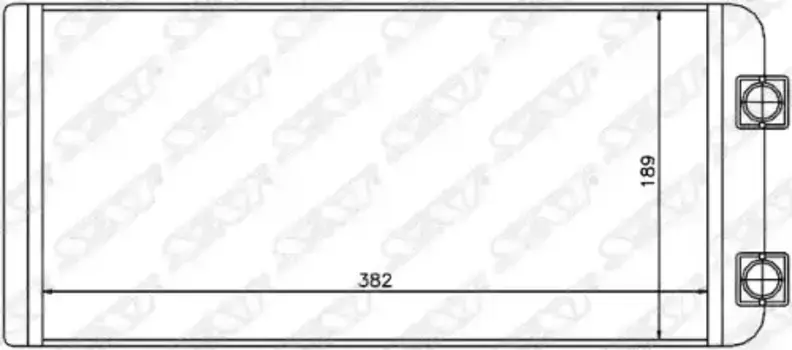 Радиатор отопителя SAT ST-VV12-395-A0