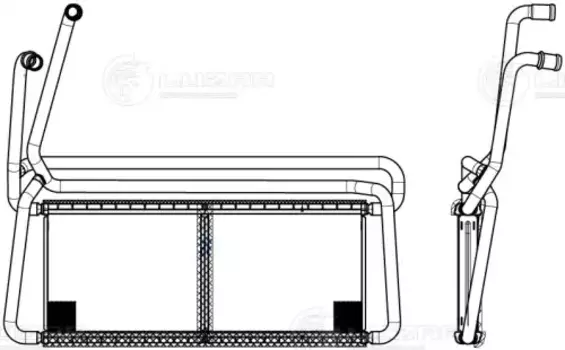 Радиатор печки LUZAR LRH 2805