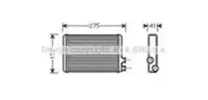Радиатор печки AVA CNA6305