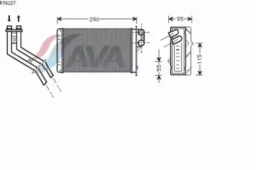 Радиатор печки AVA RT6227