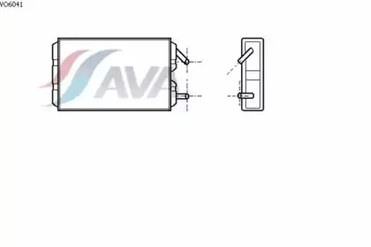 Радиатор печки AVA VO6041