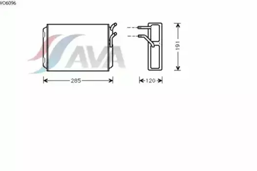 Радиатор печки AVA VO6096