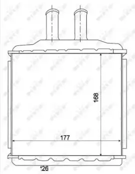 Радиатор печки NRF 54270