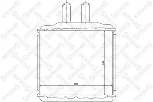 Радиатор печки STELLOX 10-35105-SX