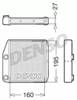 Радиатор печки DENSO DRR09075