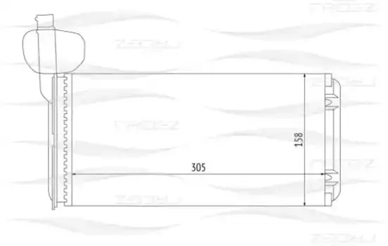 Радиатор печки FREE-Z KW0250