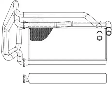 радиатор печки!\ Lexus RX 3.0i 97-03 LRH 1928 LUZAR