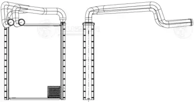 Радиатор печки LUZAR LRH 0835