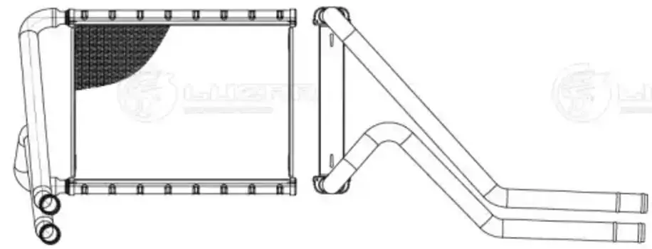 Радиатор печки LUZAR LRH 0838