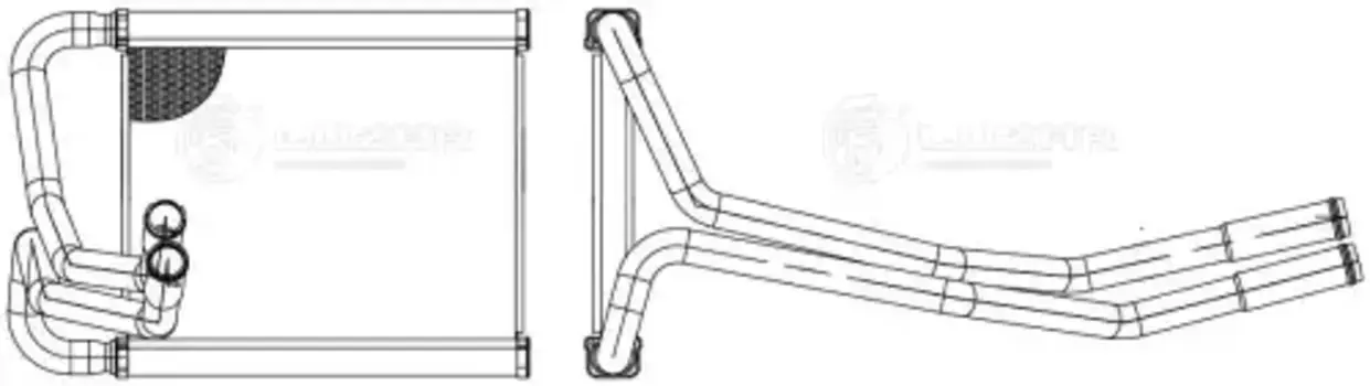 Радиатор печки LUZAR LRH 0848