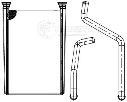Радиатор печки LUZAR LRH 1525
