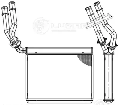 Радиатор печки LUZAR LRH 1885