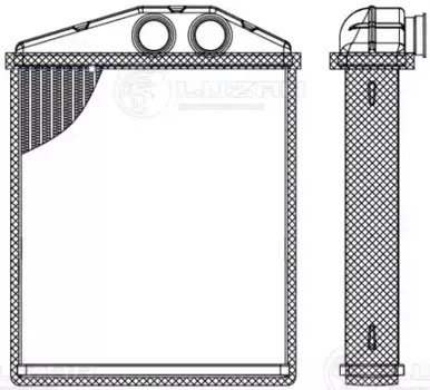 Радиатор печки LUZAR LRH 2144