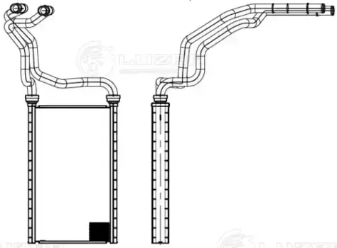 Радиатор печки LUZAR LRH 2512
