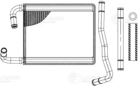 Радиатор печки LUZAR LRH 3014