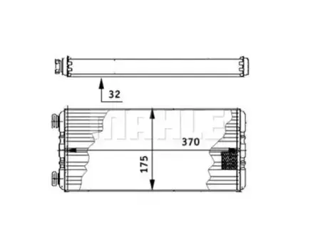Радиатор печки MAHLE AH 131 000P