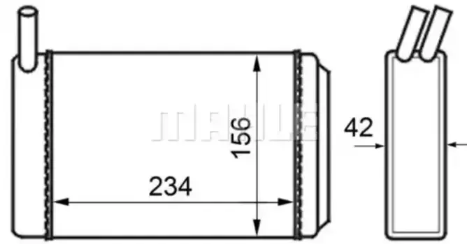 Радиатор печки MAHLE AH 39 000S