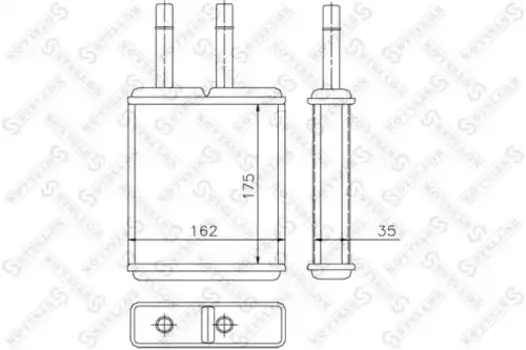 Радиатор печки STELLOX 10-35169-SX