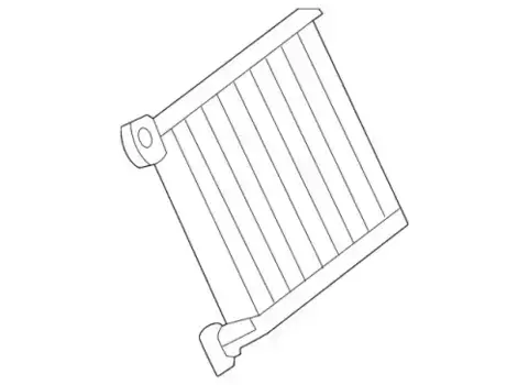 Радиатор печки MB 166 830 02 61