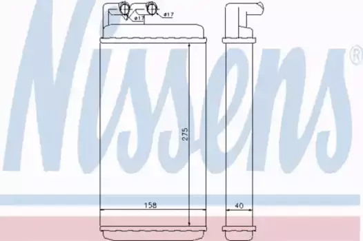 Радиатор печки NISSENS 70220