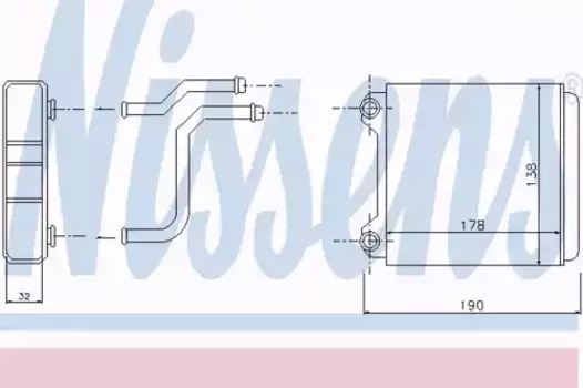 Радиатор печки NISSENS 70225