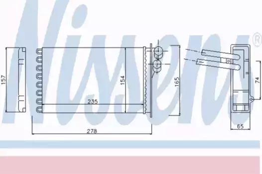 Радиатор печки NISSENS 70229