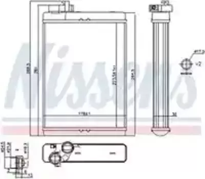 Радиатор печки NISSENS 70231
