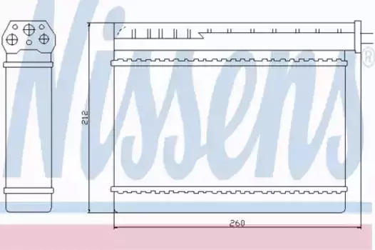 Радиатор печки NISSENS 70512