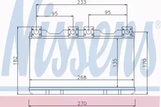 Радиатор печки NISSENS 70515