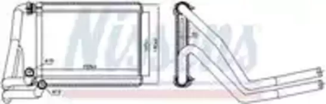Радиатор печки NISSENS 707071