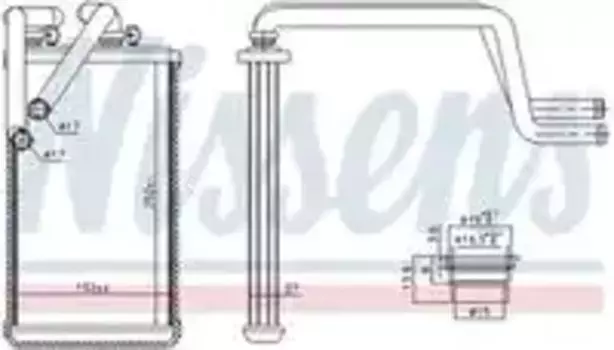 Радиатор печки NISSENS 707074