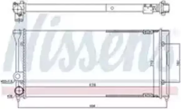 Радиатор печки NISSENS 71775