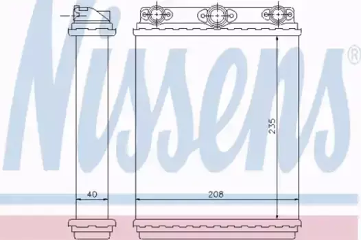 Радиатор печки NISSENS 72016