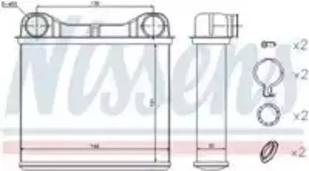 Радиатор печки NISSENS 72049