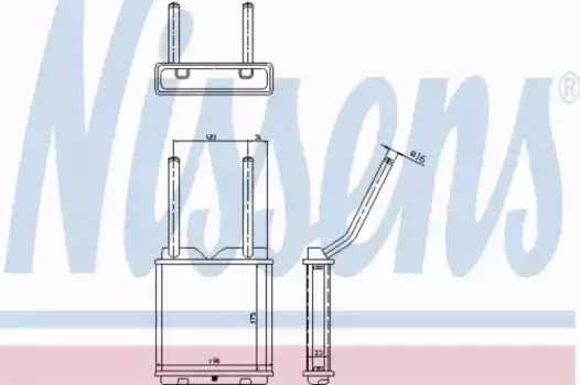 Радиатор печки NISSENS 726531