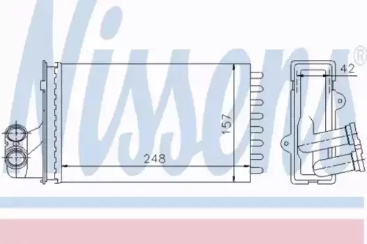 Радиатор печки NISSENS 72984