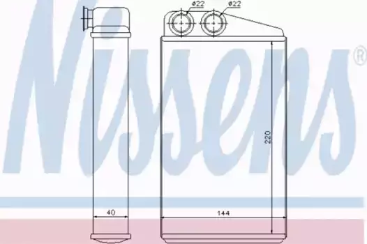 Радиатор печки NISSENS 73249